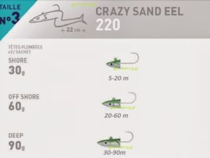 FiiiSH CRAZY SAND EEL No3 JIGHEADS FiiiSH CRAZY SAND EEL No3 JIGHEADS
