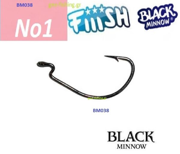 FiiiSH BLACK MINNOW HOOKS No1