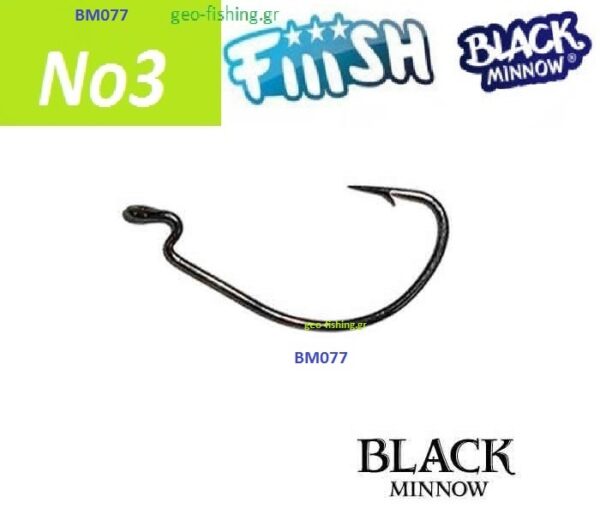FiiiSH BLACK MINNOW HOOKS No3