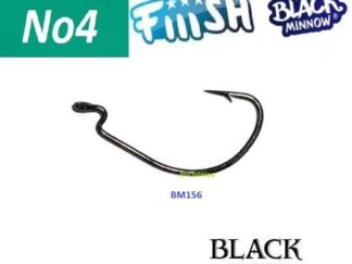 FiiiSH BLACK MINNOW HOOKS No4