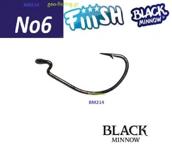 FiiiSH BLACK MINNOW HOOKS No6