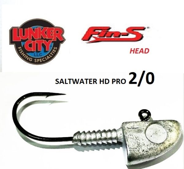 LUNKER CITY FIN S HEAD SALTWATER HD PRO 2/0