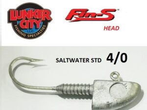 LUNKER CITY FIN S HEAD SALTWATER STANDARD 4/0 LUNKER CITY FIN S HEAD SALTWATER STANDARD 4/0
