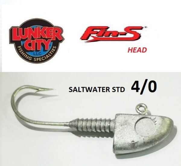 LUNKER CITY FIN S HEAD SALTWATER STANDARD 4/0 LUNKER CITY FIN S HEAD SALTWATER STANDARD 4/0