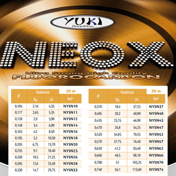 SEAGUAR YUKI NEOX  50m Fluorocarbon Leader