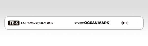 STUDIO OCEAN MARK FASTENER SPOOL BELT